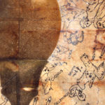 "Cynosure" (detail 1); Hand-colored inkjet photograph on tea bags, mounted on wood; 24" x 20" x 1.5"; 2010