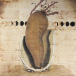 "It Knows in the Dark"; Hand-colored inkjet photograph on tea bags, mounted on wood; 24" x 20" x 1.5"; 2011
