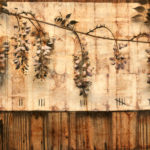 "March"; Hand-colored inkjet photograph on tea bags, mounted on wood; 24" x 20" x 1.5"; 2010