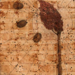 "Two States"; Hand-colored inkjet photograph on tea bags, mounted on wood; 24" x 20" x 1.5"; 2010