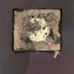 “Control #2 (08/24)"; Silver gelatin photographic chemigram; 14" x 11"; 2023